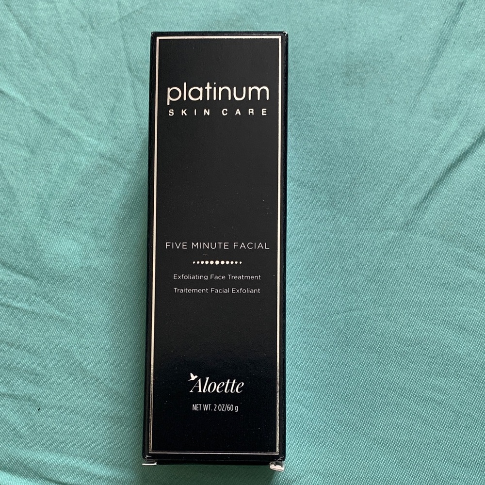 Aloette platinum skin care 5 minute facial